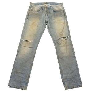 Our Legacy First Cut Light Vintage Wash Blue Jeans Men's 33x32 Distressed